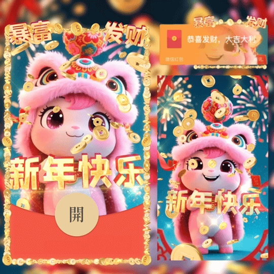 马年新年快乐/新版动态/Y红包封面皮肤