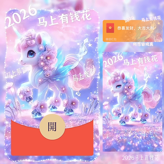 2026 马上有钱花 /新版动态bz红包封面皮肤
