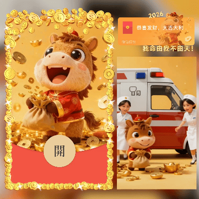 2026我命由我不由天/马年暴富 /新年快乐/cs红包封面皮肤