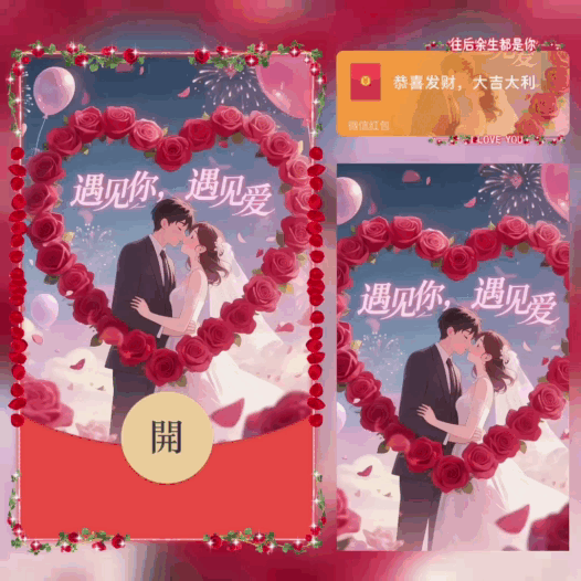 遇见你遇见爱/bao红包封面皮肤