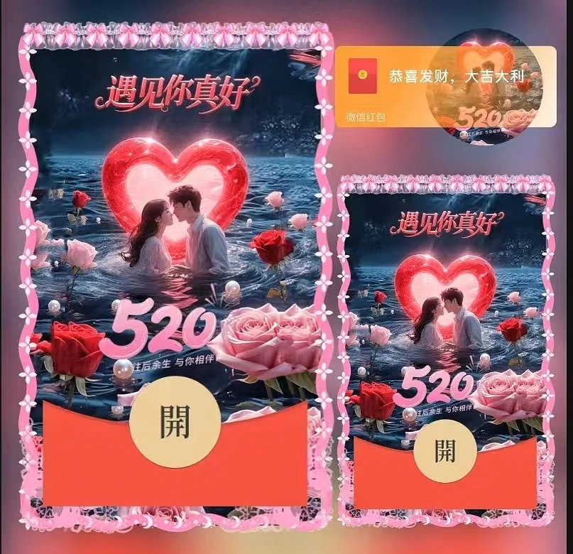 遇见你/ds红包封面皮肤