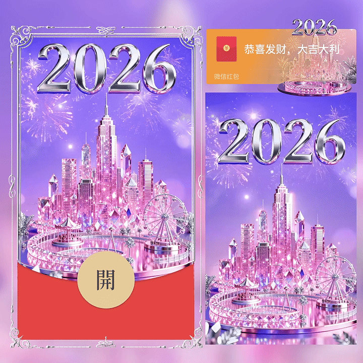 2026公主请看烟花/新版动态/yc红包封面皮肤