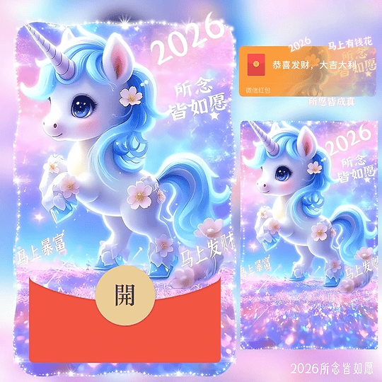 2026所念皆如愿 /新版动态bz红包封面皮肤