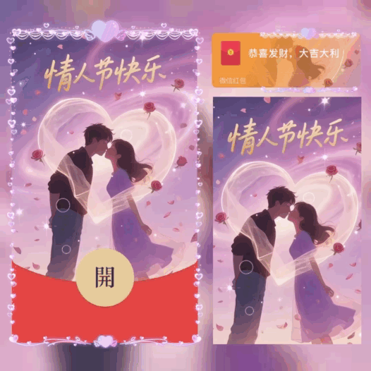 情人节快乐/bao红包封面皮肤