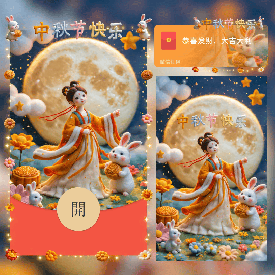 中秋节快乐/3d/新版动态/cs红包封面皮肤