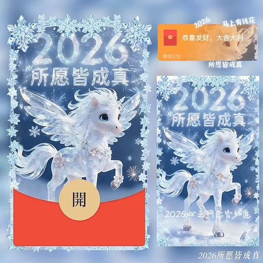 2026 所愿皆成真 /bz红包封面皮肤