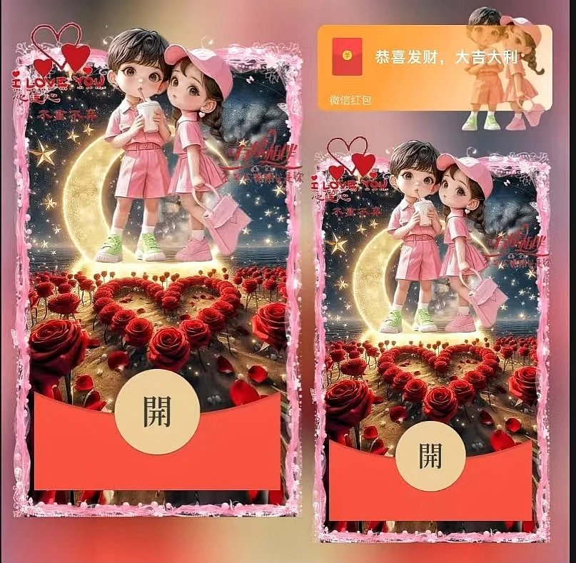 不离不弃/ds红包封面皮肤