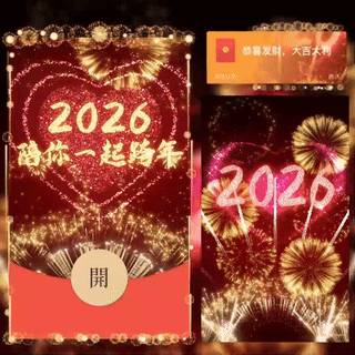 2026陪你一起跨年/新版动态/bc红包封面皮肤