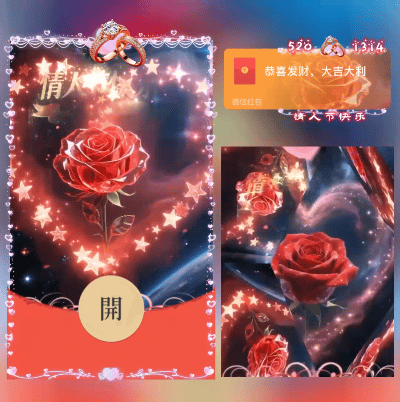 情人节快乐ds红包封面皮肤