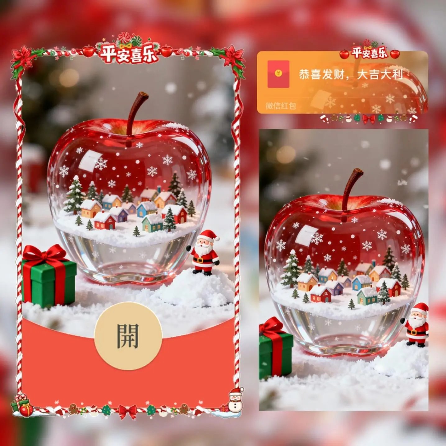 平安喜乐1/圣诞节/平安夜/qiqi红包封面皮肤
