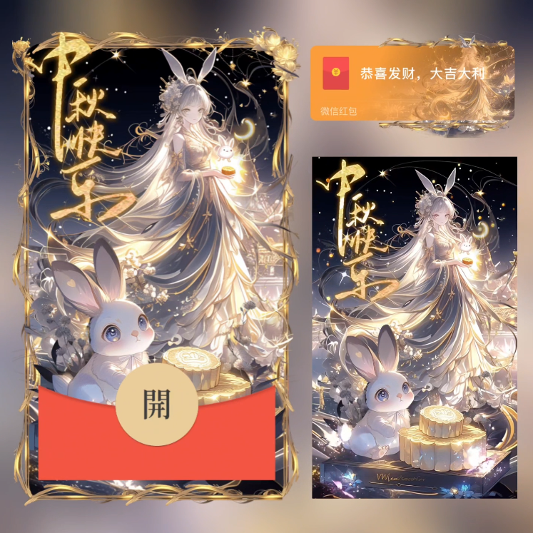 中秋快乐/动态/xn红包封面皮肤