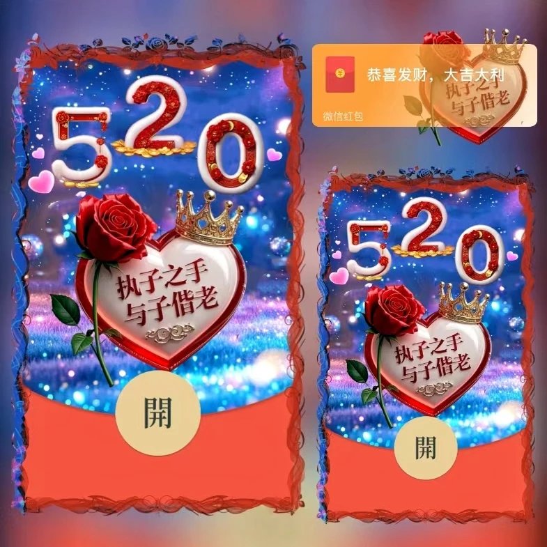 520执子之手/ds红包封面皮肤