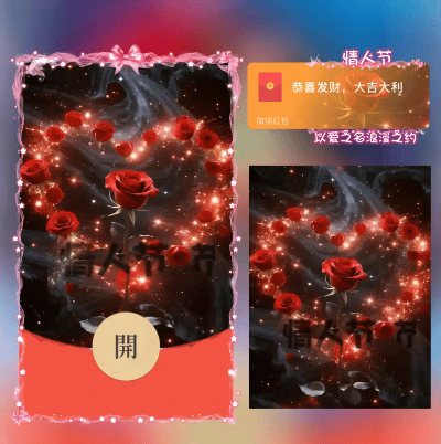 浪漫情人之约ds红包封面皮肤