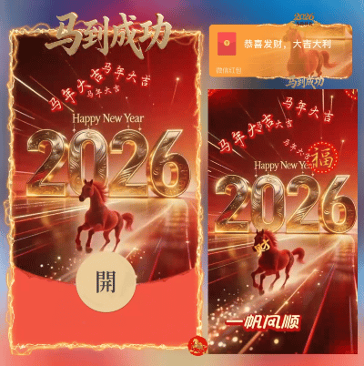 2026马到成功/dS红包封面皮肤