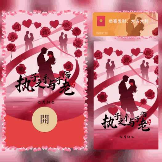 七夕/执子之手与子偕老/bao红包封面皮肤