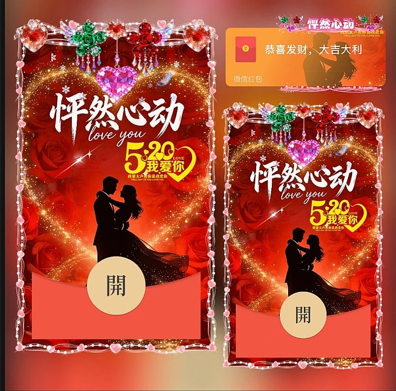 怦然心动ds红包封面皮肤