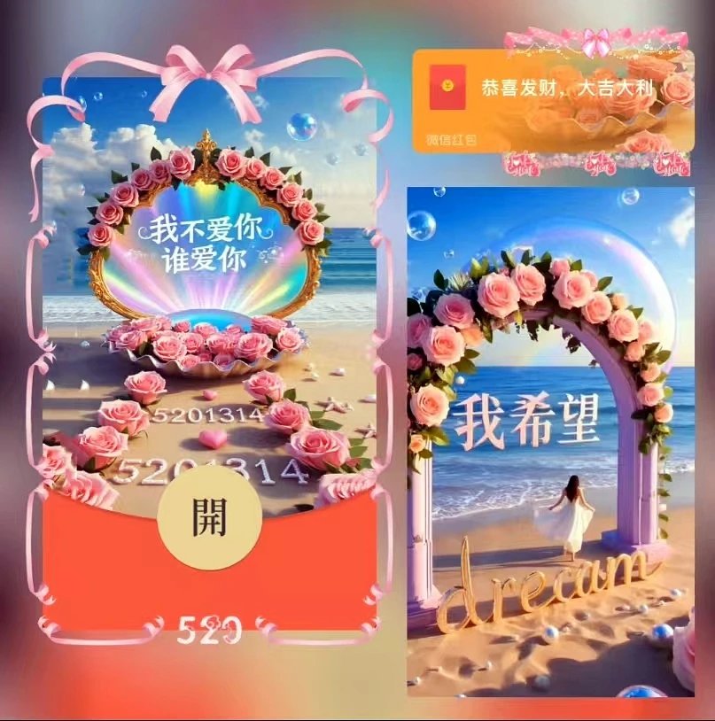 520我爱你/ds红包封面皮肤