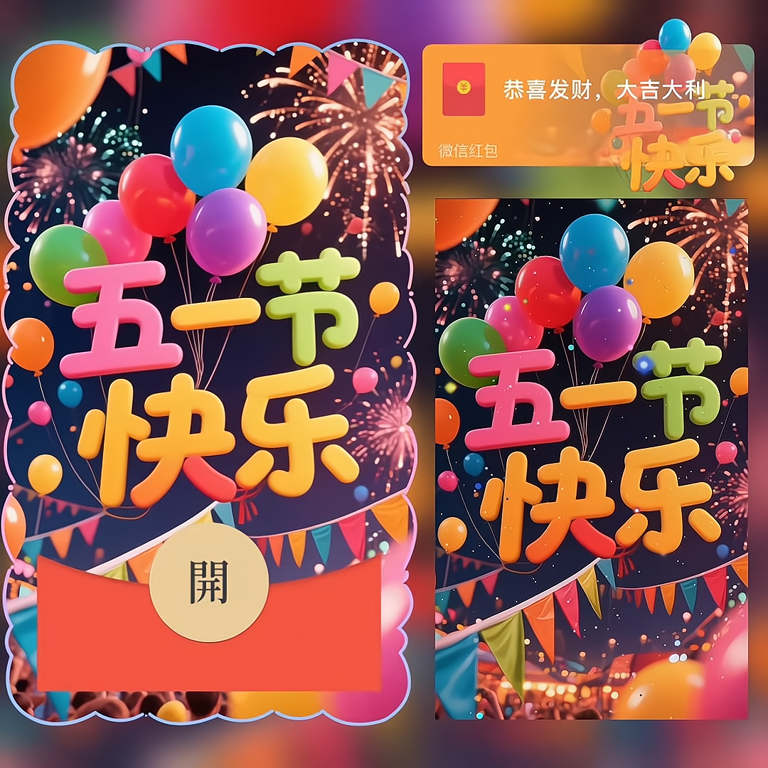 五一劳动节快乐/bao红包封面皮肤