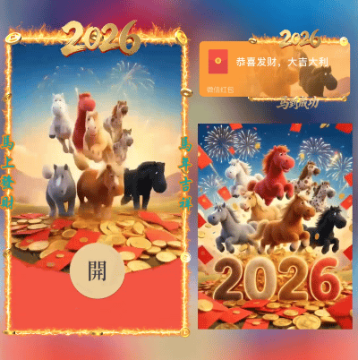 马年发财/ds红包封面皮肤