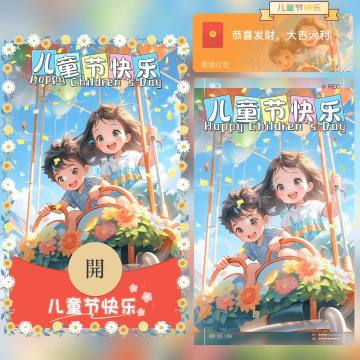 儿童节快乐 / 61儿童节/ 新版动态 / ᥫᩣ红包封面皮肤
