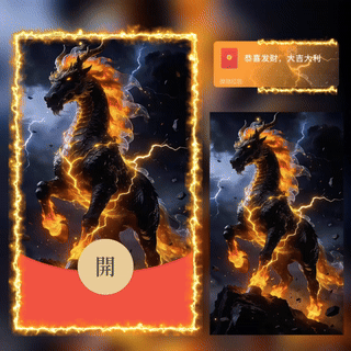 马年大吉/新版动态/bc红包封面皮肤