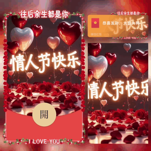 情人节快乐/往后余生都是你/bao红包封面皮肤