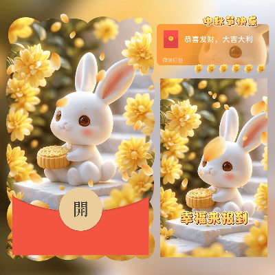 呐！吃月饼/中秋节快乐/新版动态/cs红包封面皮肤