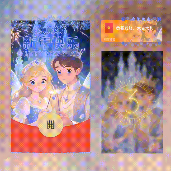 2026新年快乐/新年快乐/xn红包封面皮肤