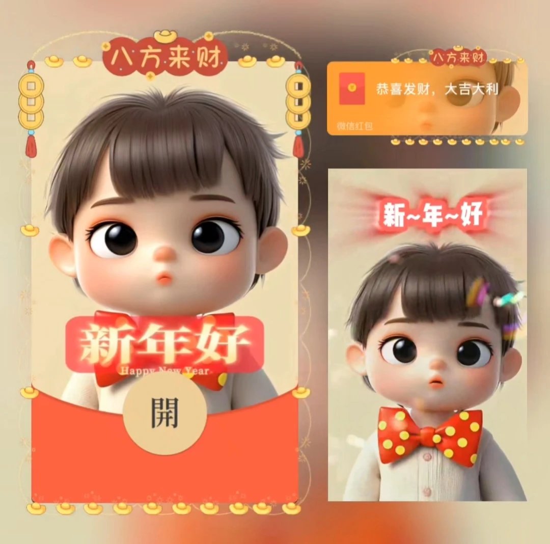 【红包封面】新年好/LE