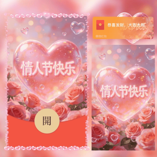 心动情人节快乐/nn红包封面皮肤