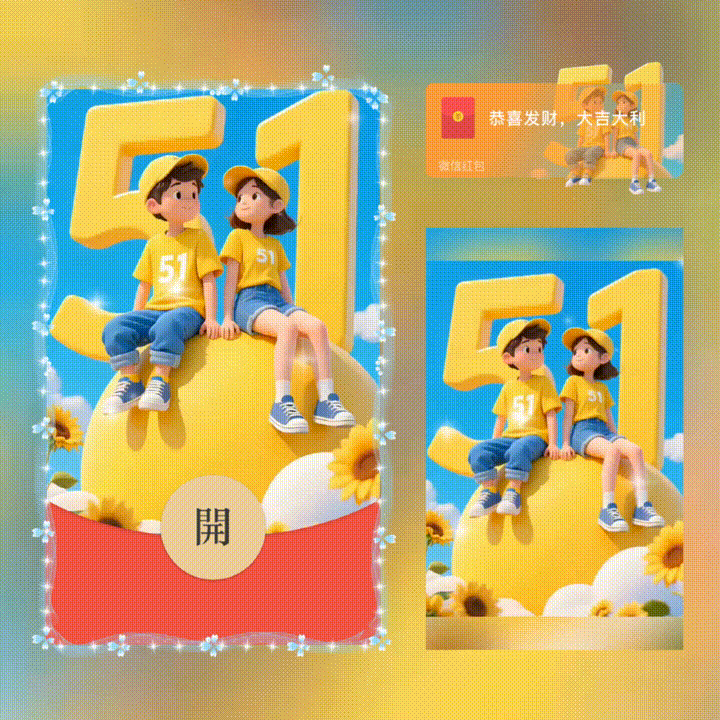 五一劳动节快乐/新版动态/xn红包封面皮肤