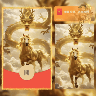 2026龙马精神/新版动态/bc红包封面皮肤