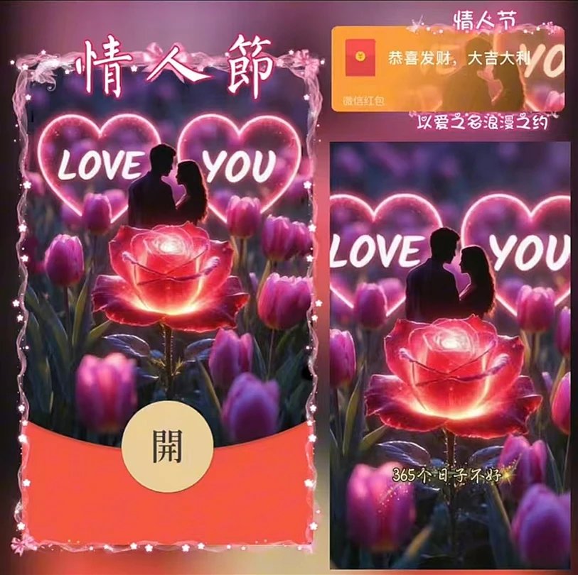 情人节快乐ds红包封面皮肤
