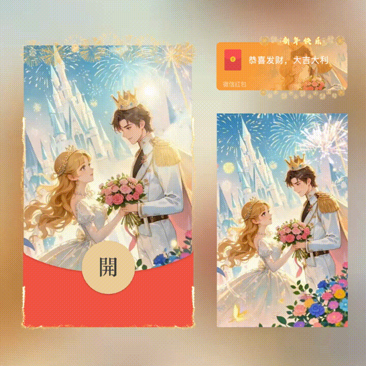 2026陪你一起跨年/新年快乐/xn红包封面皮肤