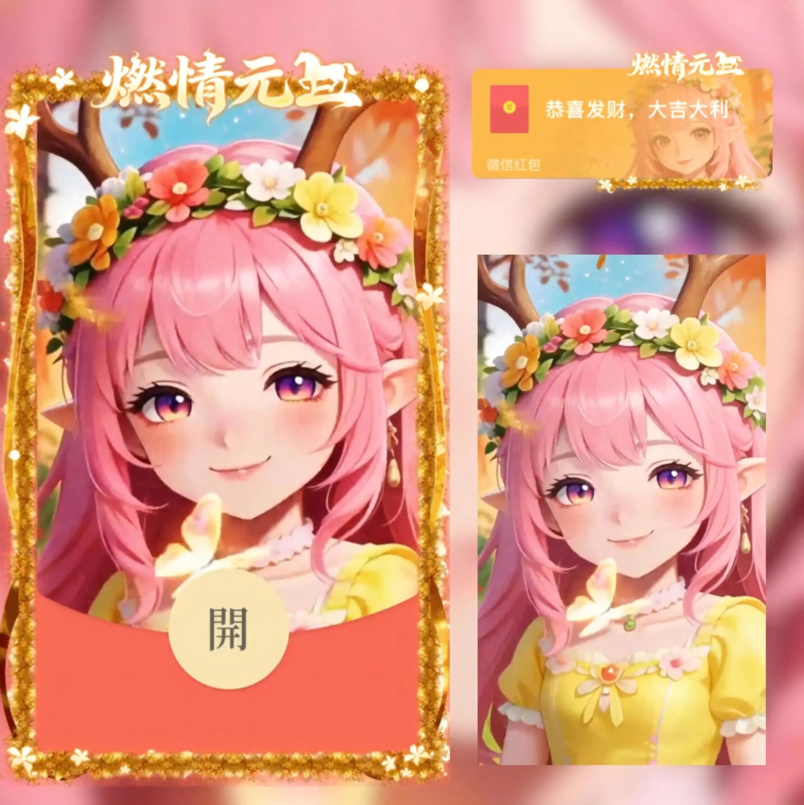 瑶瑶燃情元旦/动态音乐2026跨年/qiqi红包封面皮肤