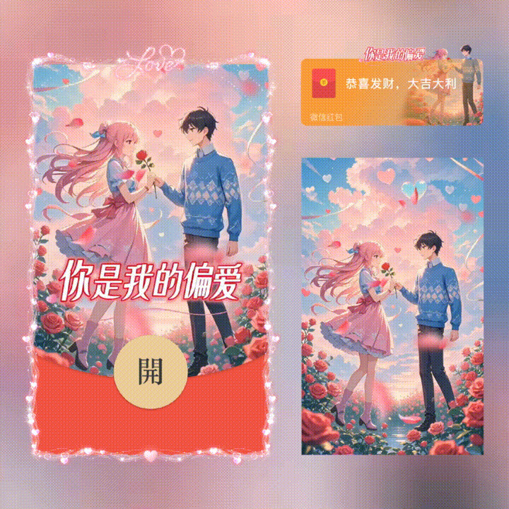 你是我的偏爱/新版动态/xn红包封面皮肤