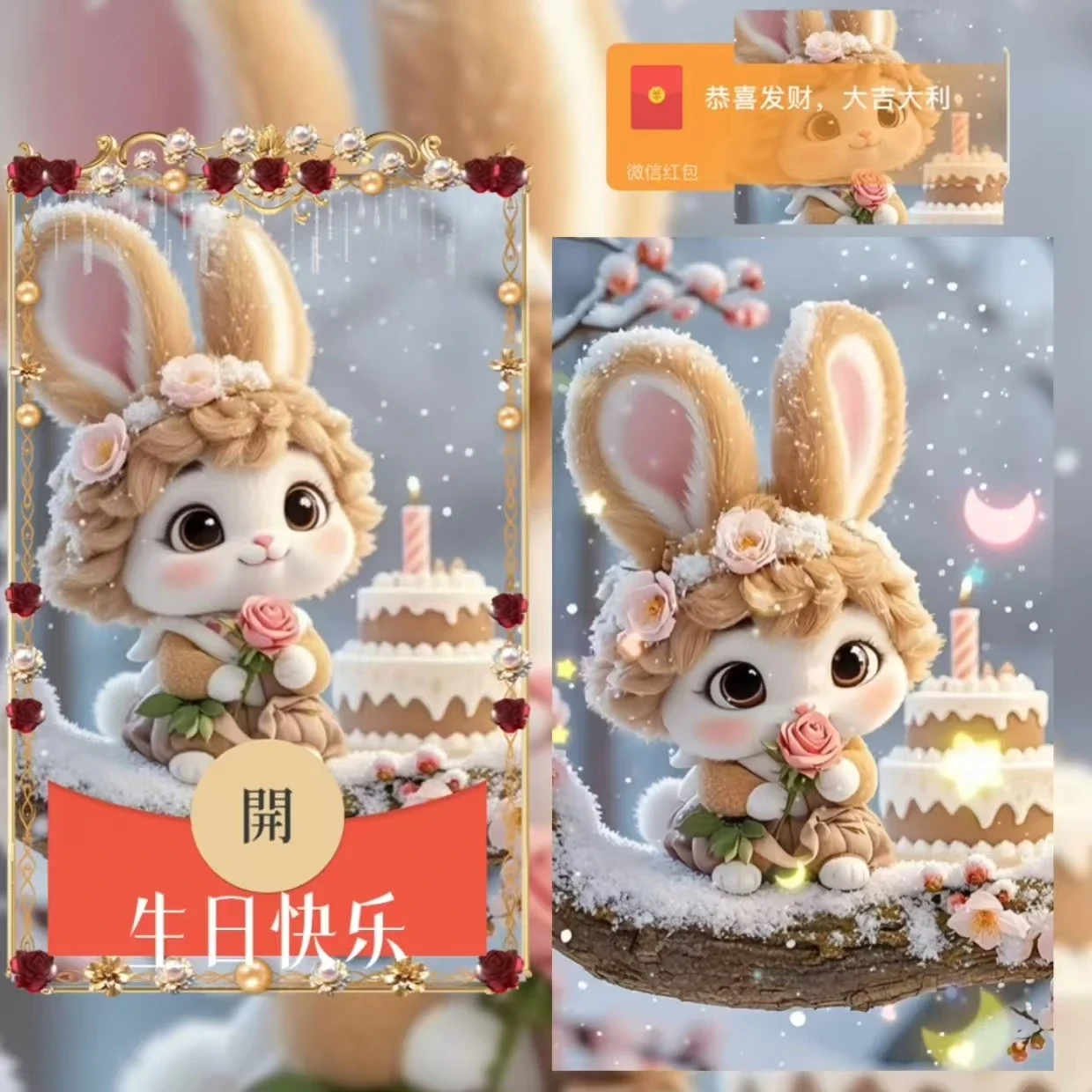 【卡密兑换】微信红包封面『生日快乐』官方卡密丨端内兑换丨24小时自助提卡！