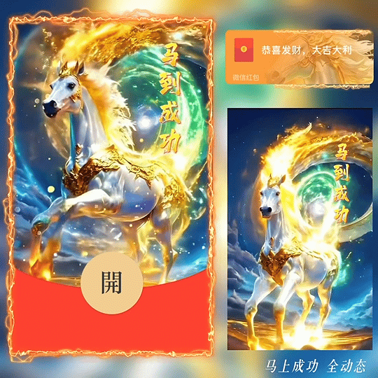 马到成功 /bz红包封面皮肤