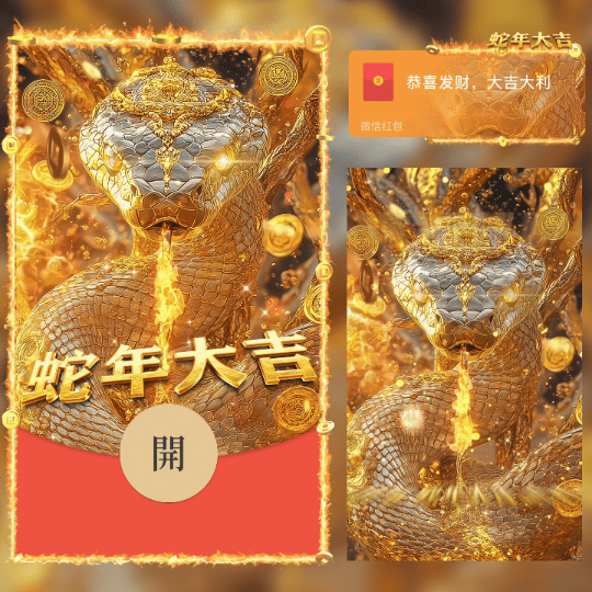 【红包封面】2025蛇年大吉/新版动态/N
