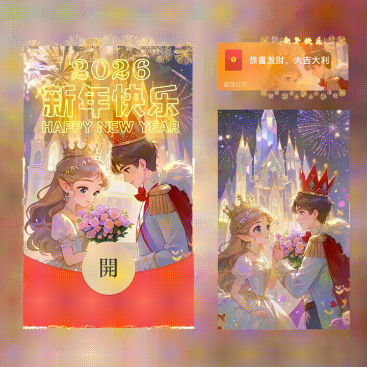 2026新年快乐/新年快乐/xn红包封面皮肤