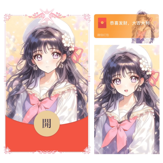 【卡密兑换】微信红包封面『魔法小樱/知世/无售后/nn』官方卡密丨端内兑换丨24小时自助提卡！