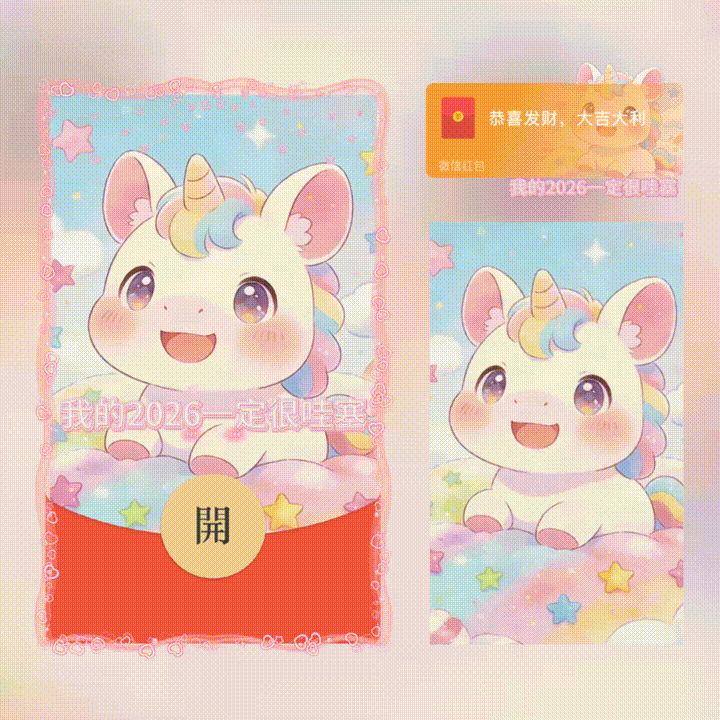 【红包封面】我的2026一定很哇塞/新版动态/xn