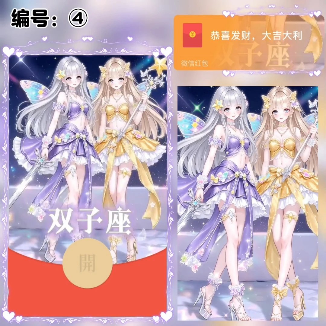 十二星座/双子座/动态/xye红包封面皮肤