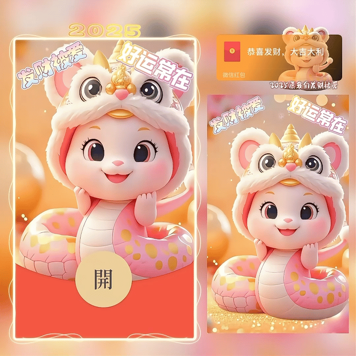 【红包封面】发财被爱 好运常在/动态/W