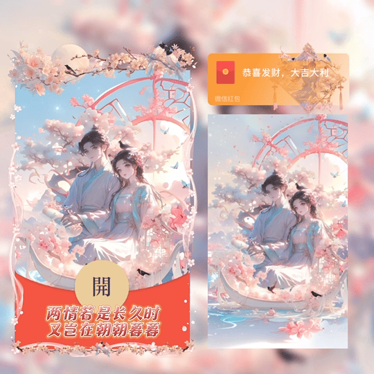 七夕/两情若是长久时/tao红包封面皮肤