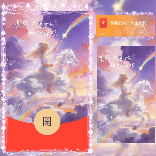 以梦为马 愿所有美好如期而至 女款/bz红包封面皮肤