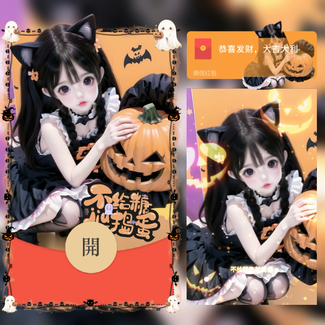 不给糖就捣蛋/tao红包封面皮肤