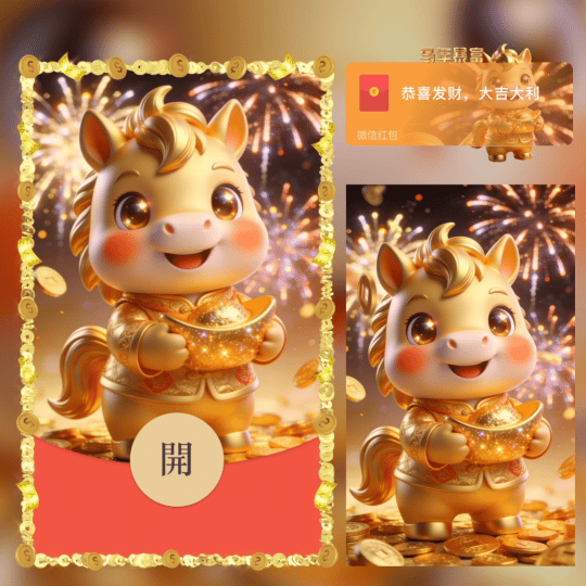 马年暴富/nn红包封面皮肤