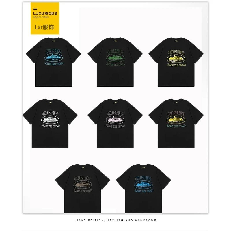 [Second Bullet] Printed T-shirt casual men and women with the same half-sleeve