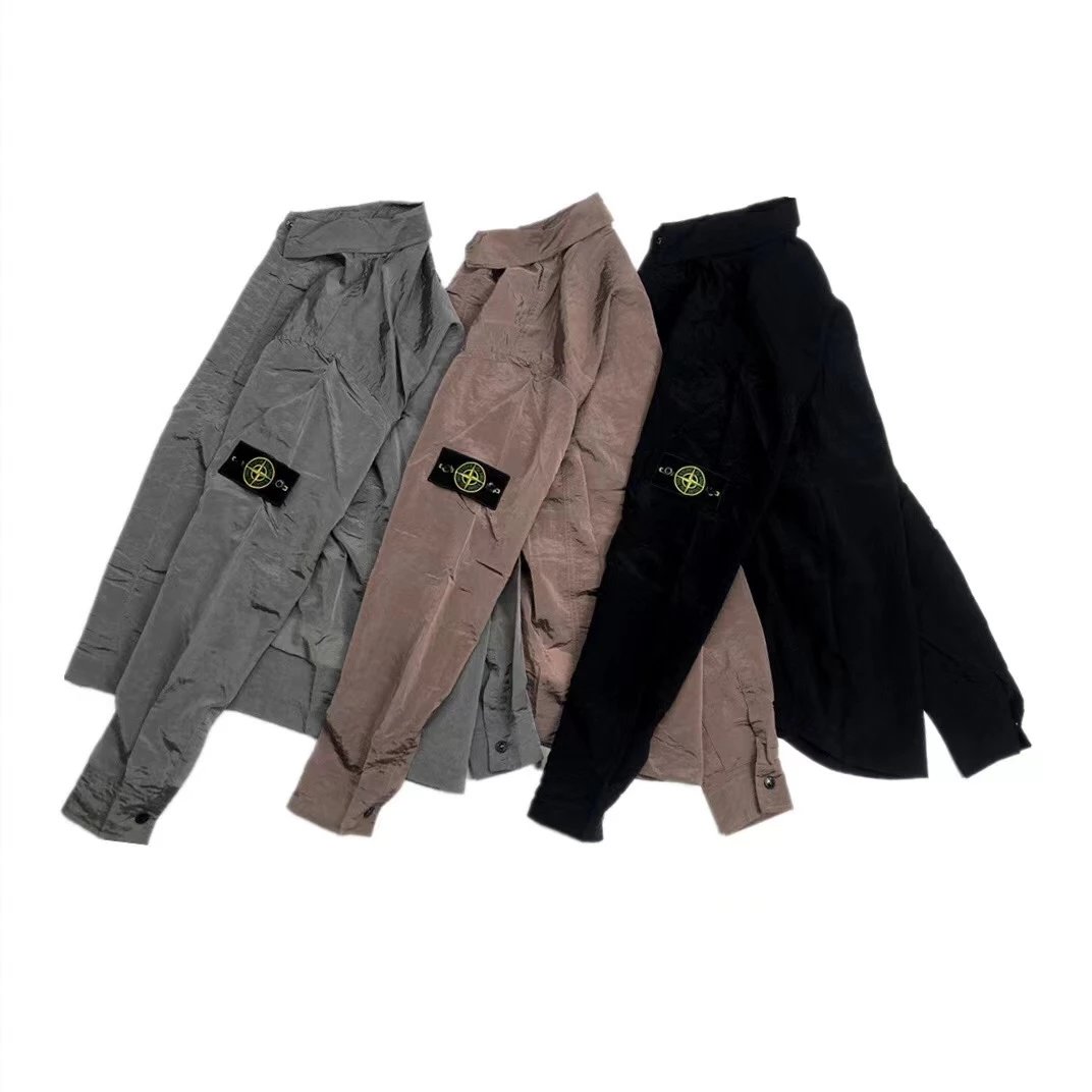 S-Tone Nylon Sleeve Badge Jacket Shirt